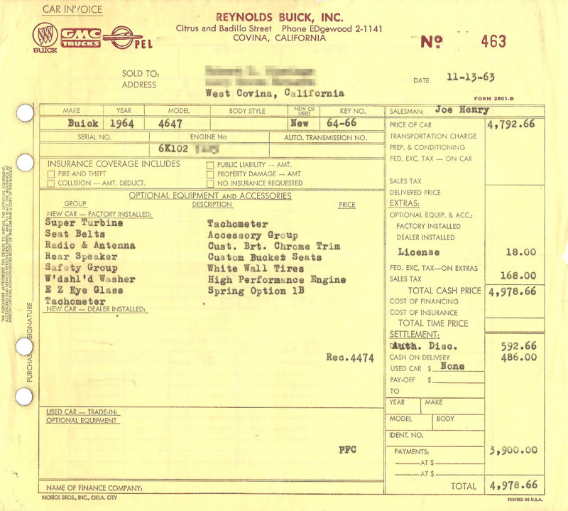 2x4 super wildcat invoice